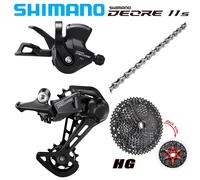 SHIMANO DEORE M5100 1X11 vitesses groupe RAPIDFIRE PLUS levier de changement de vitesse dérailleur arrière soleil vtt vélo Cassette 46T 50T 52T 11-52T Black W