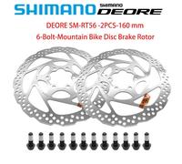 Shimano Deore Sm-Rt56 Vtt Vélo Disque De Frein 160mm/180mm/05/2019 Rotor 6 Boulons Vtt Disque De Frein Vélo Accessoires 2pcs - Type 2pcs-[Rt56]-160mm