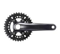 Shimano Deore Xt M8100 Hollowtech Ii Crankset Noir 170 mm / 36/26t Black
