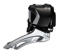 SHIMANO Deore XT Di2 Dérailleur Avant. Mixte-Adulte, Noir, Double