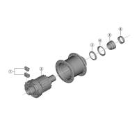 Shimano Dh-Ur708-3D Groupe Dynamo Black One Size