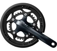 SHIMANO EFCR3000EX04C Paire de manivelles Sora 34/50 dents 175mm FC-R3000 2-Pieces,m. Axe fixe avec KSS, noir (1 kit)