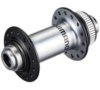 SHIMANO Essieu traversant HB-RS770 à Verrouillage Central et 28 Trous Moyeu de Roue Avant Silver 100 x 12 mm