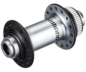 SHIMANO Essieu traversant HB-RS770 à Verrouillage Central et 28 Trous Moyeu de Roue Avant Silver 100 x 12 mm