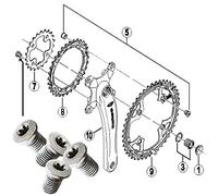 SHIMANO FA003540133 Parti per bici. Unisex Adulto, Standard, Sconosciuto