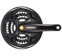 Shimano FC-M311 Altus square taper chainset, 48/38/28T, with chainguard, 175 mm