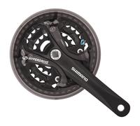 Shimano FC-M361 chainset, square taper - 48 / 38 / 28T - 175 mm black