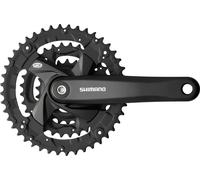 SHIMANO FC-M371 Pédalier 26/36/48 dents, 170 mm, 4 pans, protection de chaîne, noir (1 kit)