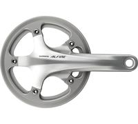 SHIMANO FC-S501 Alfine Garniture de manivelle, 45 dents, 170 mm, Hollowtech II, protection de chaîne, argent (1 jeu)