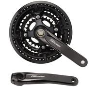 Shimano FC-T6010 Deore 10-speed chainset, 48/36/26T, with chainguard, black, 170