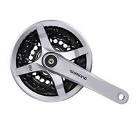 SHIMANO Fc-ty501 Carré 6/7/8 Vitesses Pédalier Unisexe, argenté, 175 mm