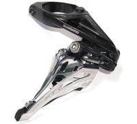 SHIMANO FD-M8020-H Dérailleur Deore XT, 2x11 vitesses, Side Swing, Front Pull, 66-69°, High Clamp, noir/argenté