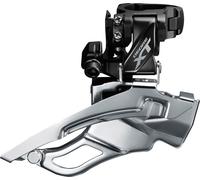 SHIMANO FD-T8000-H-3 Deore XT Umwerfer, 3x10-fach, Down-Swing, Dual Pull, 63-66°, High-Clamp, schwarz