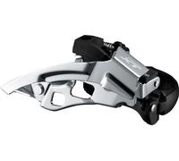 SHIMANO FD-T8000-L-6 dérailleur Deore XT, 3x10 vitesses, top-swing, dual pull, 66-69°, low-clamp, noir
