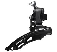 Shimano FD-TZ500 6-speed MTB front derailleur, down swing, down pull, 28.6mm, 66