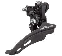 Shimano FD-TZ500 6-speed MTB front derailleur, down swing, top pull, 28.6mm, 66-