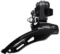 Shimano FD-TZ510 6-speed MTB front derailleur, down swing, top pull, 31.8mm, 66-