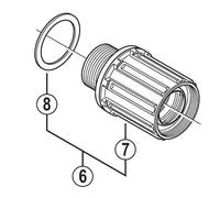 SHIMANO FH-M640 Corps de Roue Libre Grey One Size