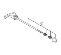 Shimano FH-M785 complete quick release, 173 mm