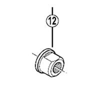 SHIMANO Fh-M810 Sm-Ax80 Écrou traversant l'essieu Silver/Black One Size