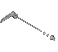 SHIMANO Fh-T610 Attaches à dégagement Rapide Silver/Black 173 mm