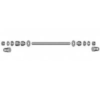 Shimano FH-TY500 Axe Creux et axe Complet, Noir/Argent, 185 mm
