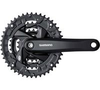 Shimano, garniture de manivelle, ALTUS, FC-M371-L, 3x9 fois, 175mm, noir, 44-32-22z, sans bague de protection de cassette, emballage original