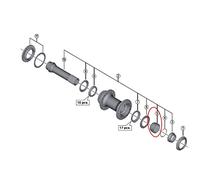 SHIMANO Hb-M618 Cône Silver/Black One Size