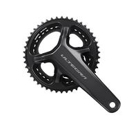 Shimano Fc-r8100 Crankset Argenté 175 mm / 46/36t Black