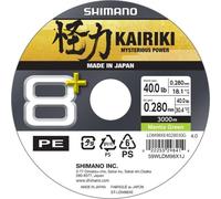 SHIMANO Kairiki 8+, 3000m, 0,28mm, 30.4kg / 67,02lbs, vert, tresse 8 fuseaux