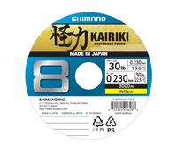 SHIMANO Kairouki 8, 3000m, 0,23mm, 22.5kg / 49,6lbs, jaune, Tresse de pêche, 59WPLM98S4H