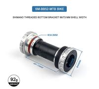 Shimano-Kit D'invite Astronomique Deore Xt,Mt800,Mt500,Bb72,Bb71,Pa Souhaits-Fit,86.5-92mm,Utilisation Pour M6000,7000,8000,Roue À Chaîne,Bb52 68,73mm - Type Sm-Bb52