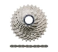 Shimano Kit d'Usure Cassette 105 CS-R7000 + Chaîne CN-HG601 11 vitesses gris 12-25