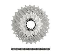 Shimano Kit d'Usure Dura-Ace Cassette CS-R9100 + Chaîne CN-HG901 11 vitesses gris 11-25