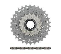 Shimano Kit d'Usure Dura-Ace Cassette CS-R9200 + Chaîne CN-M9100 12 vitesses gris 11-34
