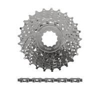 Shimano Kit d'Usure Tiagra/Sora Cassette CS-HG50 + Chaîne CN-HG53 9 vitesses gris 13-25