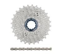 Shimano Kit d'Usure Ultegra Cassette CS-R8000 + Chaîne CN-HG701 11 vitesses gris 11-30