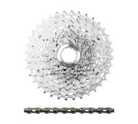 Shimano Kit d'Usure XT Cassette CS-M771-10 + Chaîne CN-HG95 10 vitesses gris 11-36