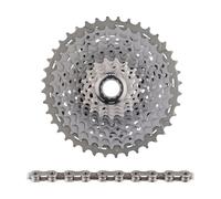 Shimano Kit d'Usure XTR Cassette CS-M9001 + Chaîne CN-HG901 11 vitesses gris 11-40