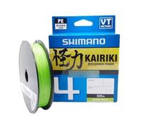 SHIMANO Line Kairiki 4 300m 0.16mm 8.1kg M Green Canne à pêche pour contrôle réactif de lancer