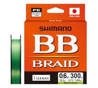 SHIMANO Line Shimano BB Braid 300m 0.06mm 4.7kg M Green 0.6 tresse technique haute sensibilité