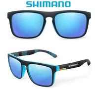 Shimano Lunettes De Soleil Polarisées Protection Uv400 Pour Hommes Et Femmes Chasse En Plein Air Pêche Conduite Vélo Lunettes De Soleil Boîte En Option - Type Blue #A