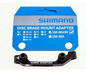 Shimano MA-90 Support de Montage pour Frein à Disque (Noir, 160 mm Post/est Avant)