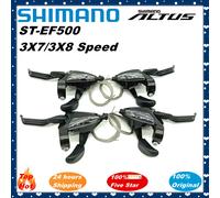 Shimano Manette de vitesse ST-EF500 3s 7s 8s EZ FIRE PLUS Levier de frein 21 vitesses 24 vitesses avec fenêtre VTT VTT Partie cycliste ST-EF500 3x8S