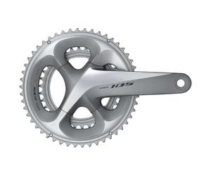 Shimano Mixte - Adulte 105 Pédalier Argent Taille Unique
