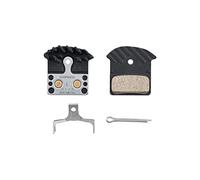 Shimano Plaquettes de frein à disque J04c Métal Gris avec ressort/écrou (1 paire)