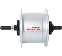 Shimano Parts Shimano Nexus DH-6000-3R-NT Hub Dynamo - Roller Brake - 9x100mm Nut Type - silver Hoch