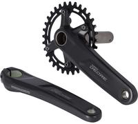 SHIMANO Paire de manivelles DEORE M5100-1, 30 dents, 175mm FCM5100-1, 2 Piece, 11-fach sans gousset, noir (1 set)