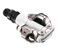 Shimano PD-M520 Pédale click pédale vélo aluminium fonction SPD vélo, couleur:blanc