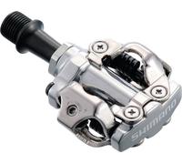 SHIMANO PD-M540 Pédales clipsables MTB SPD, deux côtés, 9/16', sans réflecteur, argent (1 paire)
